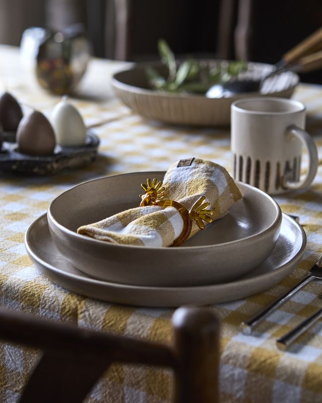 INGRID Bordduk, Gul/elfenben