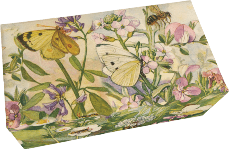 Såpestykke - Fiolett/Sommerfugel