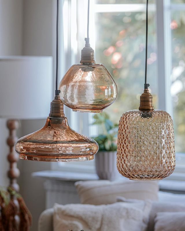 Taklampe Lottie Cognac