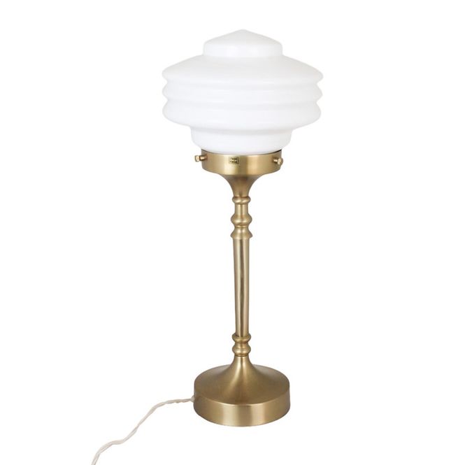 Hovedbilde Bordlampe Valter Messing/Opal Hvit