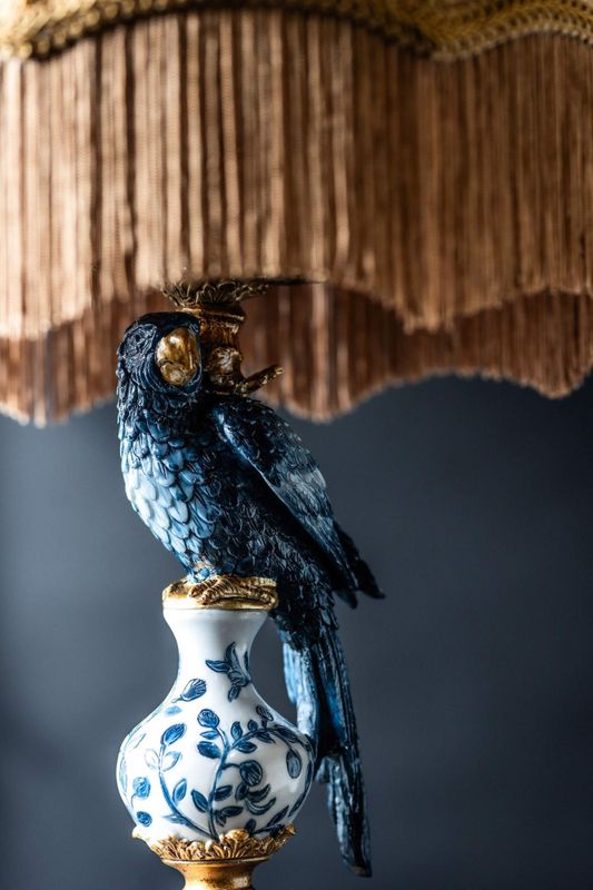 Lampefot papegøye Blå