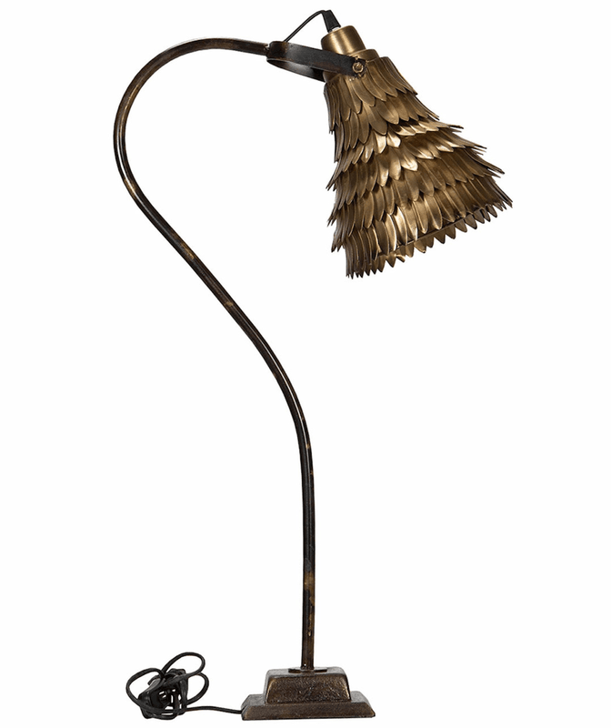 Bordlampe Vilda Antikk messing